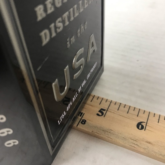 Jack Daniels Tennessee Whiskey EMPTY Tin BLACK Top Opening Gift Box No 7 - Picture 14 of 16